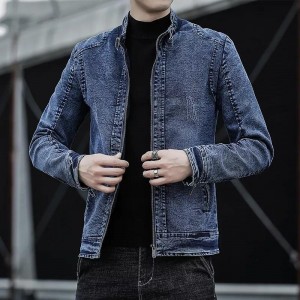 2022 Spring Autumn Mens Denim Jackets Slim Fit Mens Jeans Black Jacket Cotton Outwear Coat